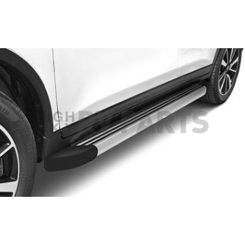 Romik USA Running Board Silver Aluminum Stationary - 20024418-1
