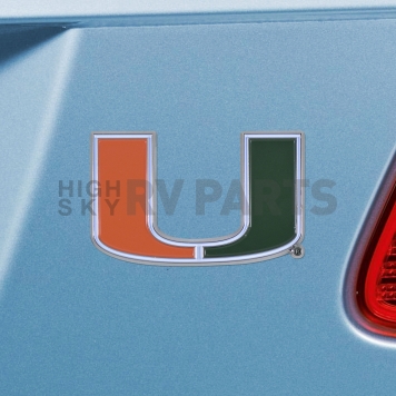 Fan Mat Emblem - University Of Miami Metal - 22226-1