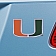 Fan Mat Emblem - University Of Miami Metal - 22226