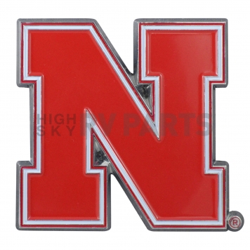 Fan Mat Emblem - University Of Nebraska Metal - 22233