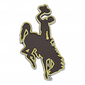 Fan Mat Emblem - University Of Wyoming Metal - 22645