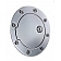 All Sales Fuel Door - Round Aluminum - 6057PL