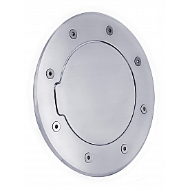 All Sales Fuel Door - Round Aluminum - 6092C