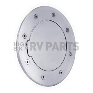All Sales Fuel Door - Round Aluminum - 6092C