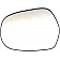 Help! By Dorman Exterior Mirror Glass Rectangular Power Single - 56414