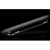 Romik USA Running Board Black Powder Coated Steel Stationary - 11341168