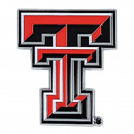 Fan Mat Emblem - University Of Texas Tech Metal - 22256