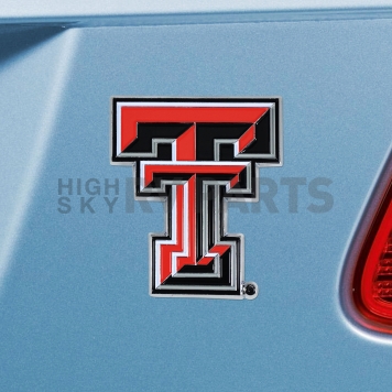 Fan Mat Emblem - University Of Texas Tech Metal - 22256-1