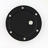 All Sales Fuel Door - Round Aluminum - 6056KL
