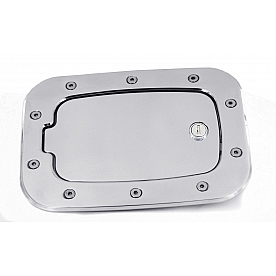 All Sales Fuel Door - Square Aluminum - 6058PL