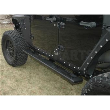 Owens Products Running Board Black Textured Powder Coated Aluminum Stationary - OC5164B01