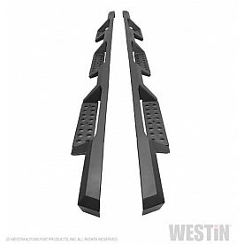 Westin Public Safety Nerf Bar - Truck Wheel To Wheel Steel Square 3 Inch - 56534755