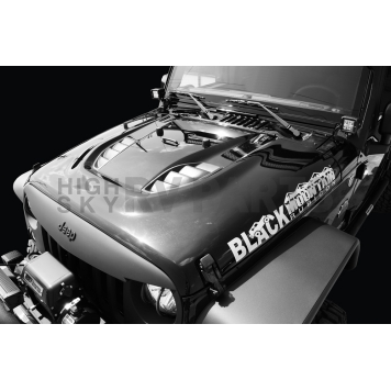 Black Mountain Hood - Heat Reduction Primered Black Steel - BM28213