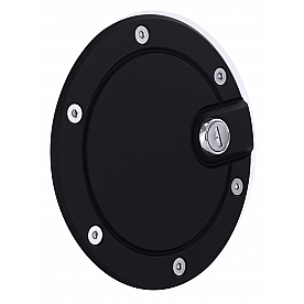 All Sales Fuel Door - Round Aluminum - 6052KL