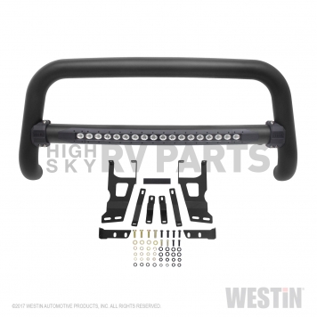 Westin Automotive Bull Bar Tube 3-1/2 Inch Black Textured Powder Coated  Steel - 3231055TL-3