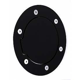 All Sales Fuel Door - Round Aluminum - 6041K