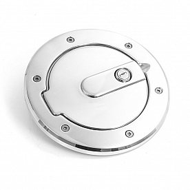 All Sales Fuel Door - Round Aluminum - 6034PL