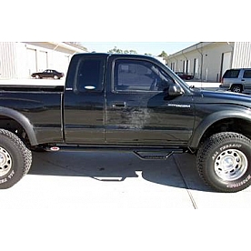 N-Fab Nerf Bar - Truck Wheel to Wheel Black Matte Textured Powder Coated Steel Round - T9673XCTX