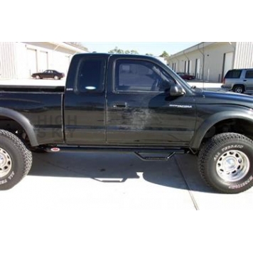 N-Fab Nerf Bar - Truck Wheel to Wheel Black Matte Textured Powder Coated Steel Round - T9673XCTX
