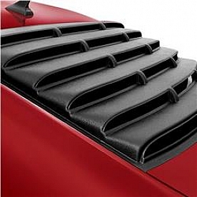 Astra/Hammond Window Louver Rear Window ABS Plastic Black - 1575