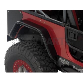 Warrior Products Fender Flare - Black Textured Steel Powder Coated Set Of 2 - S7324