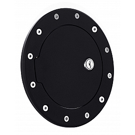 All Sales Fuel Door - Round Aluminum - 6031KL