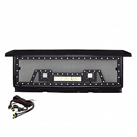 Paramount Automotive Grille - Powder Coated Black Stainless Steel - 480853