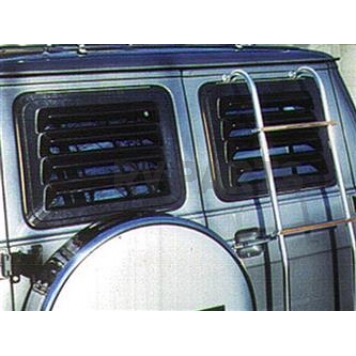 Astra/Hammond Window Louver Rear Window ABS Plastic Black - 2002