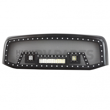 Paramount Automotive Grille - Powder Coated Black Stainless Steel - 480812