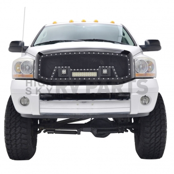 Paramount Automotive Grille - Powder Coated Black Stainless Steel - 480812-3