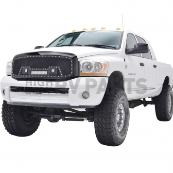 Paramount Automotive Grille - Powder Coated Black Stainless Steel - 480812-5