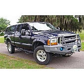 N-Fab Nerf Bar - Truck Wheel to Wheel Black Matte Textured Powder Coated Steel Round - F9984QCTX