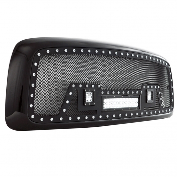 Paramount Automotive Grille - Gloss Black ABS Plastic - 480813-1