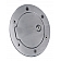 All Sales Fuel Door - Round Aluminum - 6041L