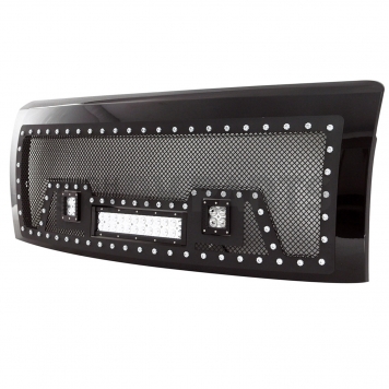 Paramount Automotive Grille - Gloss Black ABS Plastic - 480824-2