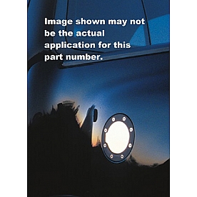 All Sales Fuel Door - Round Aluminum - 6042P