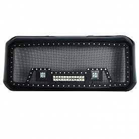 Paramount Automotive Grille - Powder Coated Black Stainless Steel - 480825