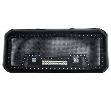 Paramount Automotive Grille - Powder Coated Black Stainless Steel - 480825