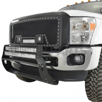 Paramount Automotive Grille - Powder Coated Black Stainless Steel - 480825-4