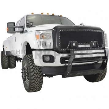 Paramount Automotive Grille - Powder Coated Black Stainless Steel - 480825-5