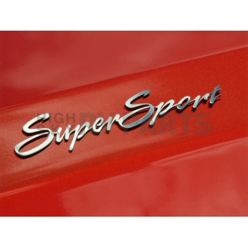 American Car Craft Emblem - Super Sport Silver Stainless Steel - 102007-1