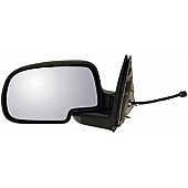 Dorman Exterior Mirror Powered Rectangular Black Single - 955530