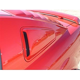 Astra/Hammond Window Louver Side Window ABS Plastic Black - 24467