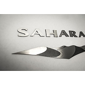 American Car Craft Emblem - Sahara Silver Stainless Steel - 142009