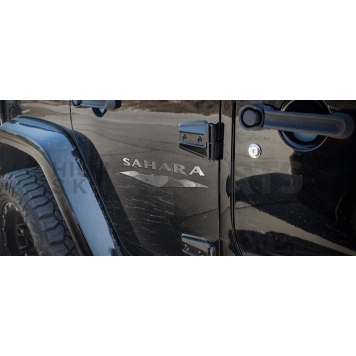 American Car Craft Emblem - Sahara Silver Stainless Steel - 142009-1