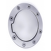 All Sales Fuel Door - Round Aluminum - 6043C