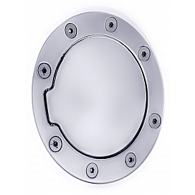 All Sales Fuel Door - Round Aluminum - 6043C