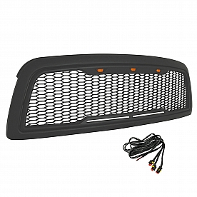 Paramount Automotive Grille - Matte Black ABS Plastic - 410180MB