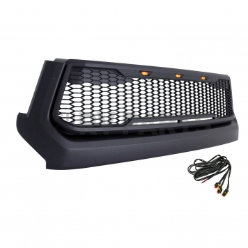 Paramount Automotive Grille - Matte Black ABS Plastic - 410170MB-1