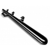 N-Fab Nerf Bar - Truck Wheel to Wheel Black Matte Textured Powder Coated Steel Round - F1777RCTX